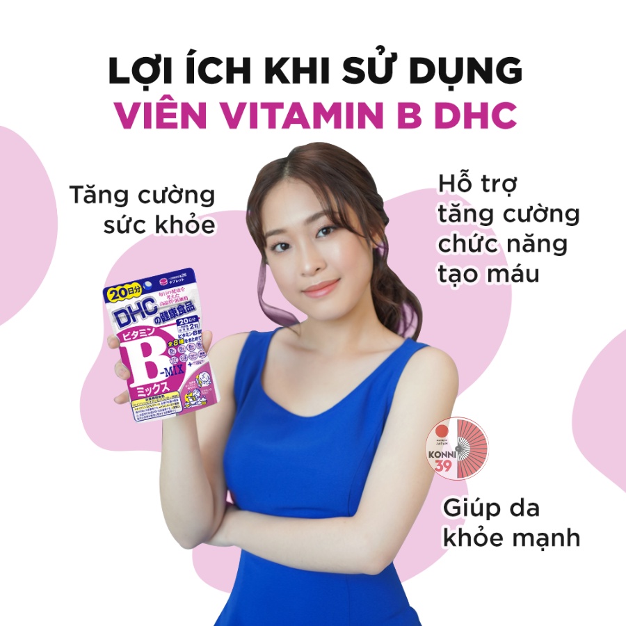 Viên uống Vitamin B tổng hợp DHC Vitamin B Mix 30 ngày và 90 ngày - Bahachiha