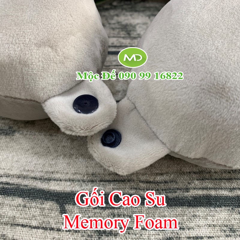 Gối Chữ U Cao Su Non SAIGON 30x30cm Ô Tô, Đi Tàu Xe, Du Lịch, Xe Hơi, Máy Bay - Gối Kê Cổ Dùng Cho Văn Phòng