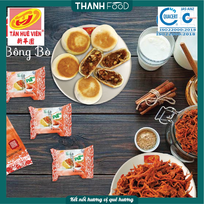 Bánh pía chà bông bò Tân Huê Viên túi 12 bánh