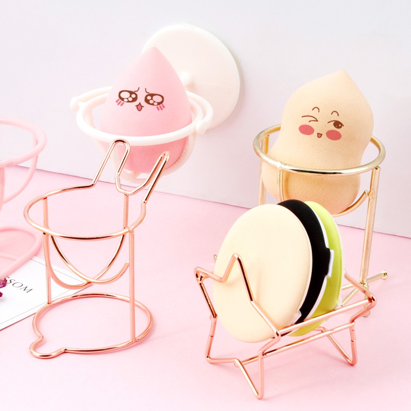 (Hàng Mới Về) Giá Đỡ Mút Trang Điểm Hình Trứng Bằng Kim Loại Tiện Dụng | BigBuy360 - bigbuy360.vn