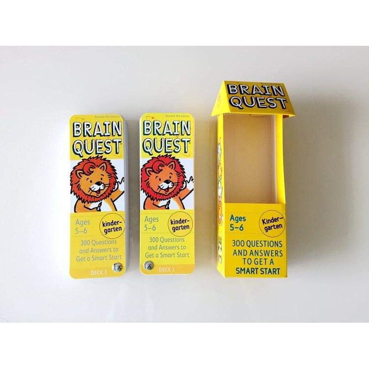 Brain quest - Thẻ hỏi - đáp rèn trí thông minh tiếng Anh cho bé 2-6 tuổi