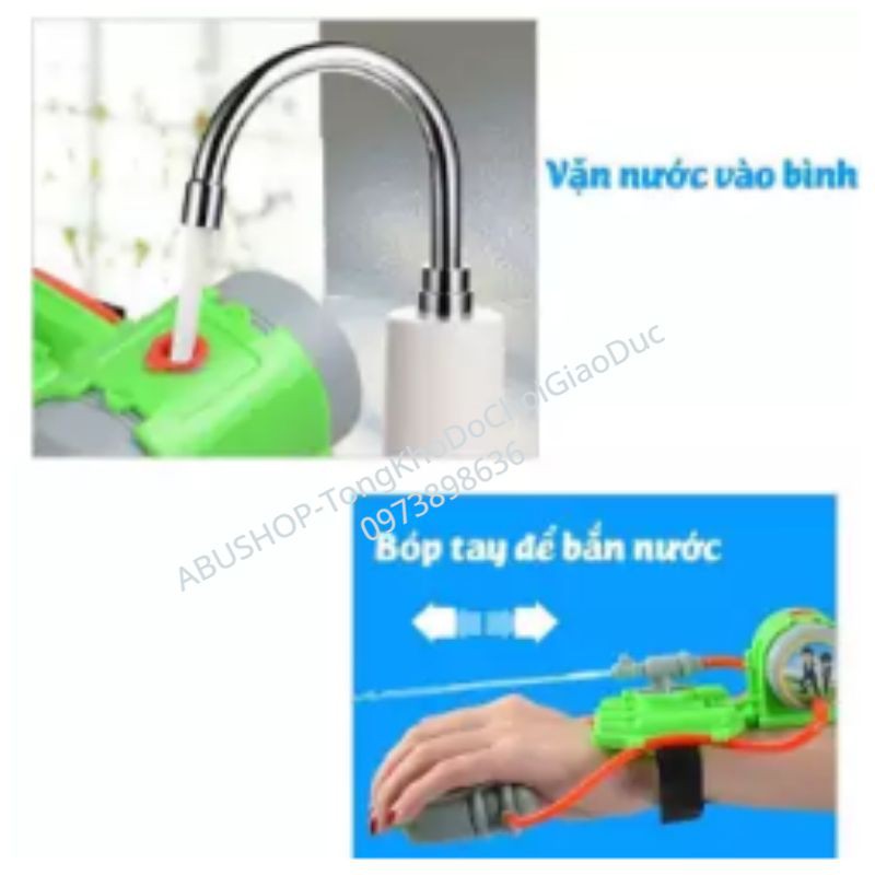 Bắn nuóc đồ chơi đeo tay mô phỏng người nhện ❤️  Đồ chơi phun nước đeo tay độc đáo