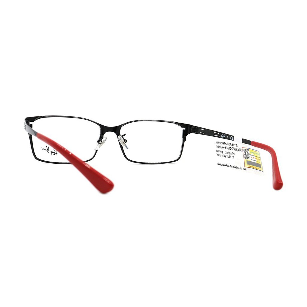 (Hàng chính hãng) Gọng kính nam nữ Rayban RB6387D 2509 (57-16-145) màu sắc thời trang, thiết kế dễ đeo bảo vệ mắt