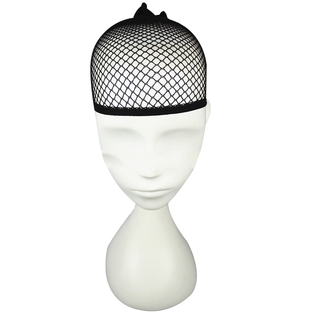 Mũ lưới đội tóc giả bằng nylon co giãn màu đen phù hợp cho nữ