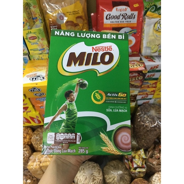 Milo hộp giấy 285g