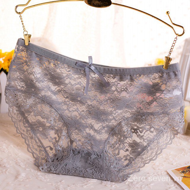 Quần lót tam giác ren lưng vừa đáy cotton thông thoáng gợi cảm