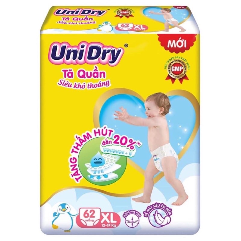 TÃ - BỈM QUẦN UniDry M74/ L68/ XL48/ XXL44 mẫu mới