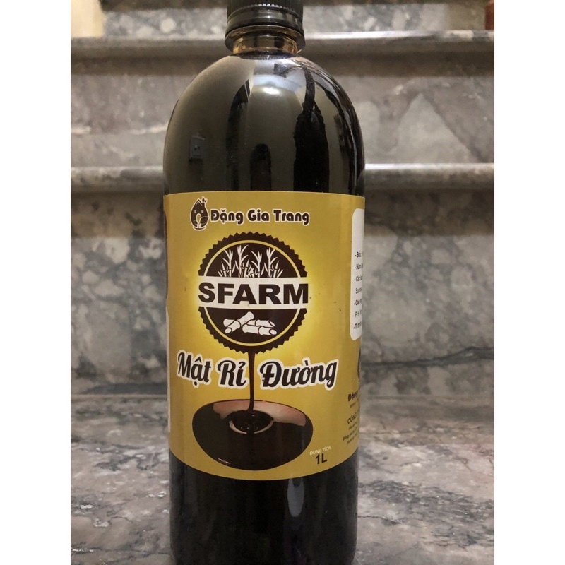 Rỉ mật / Mật rỉ đường Sfarm Đặng Gia Trang chai 1 lít, dùng ủ phân hữu cơ, ủ dịch chuối, EM thứ cấp, ủ men vi sinh