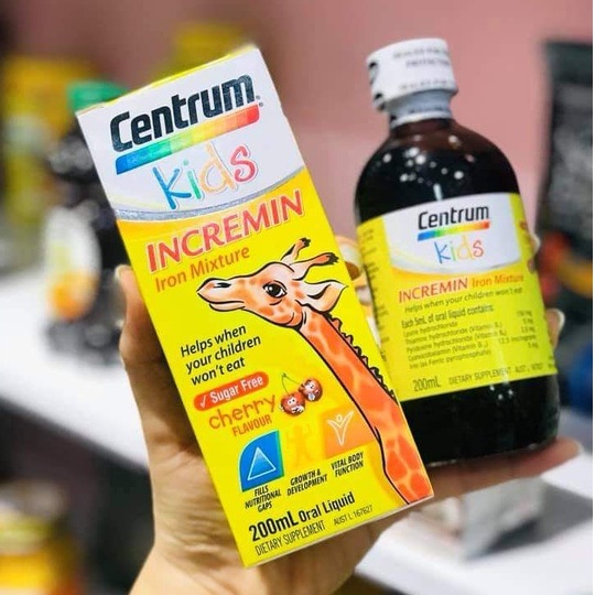 Centrum Kids Incremin 200ml – Vitamin dành cho bé biếng ăn, tăng đề kháng