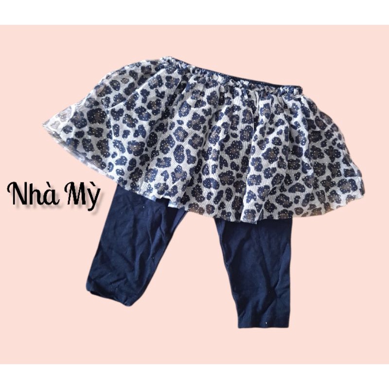 Quần legging phối váy ren cho bé gái Hàng xuất dư hãng Baby Starters