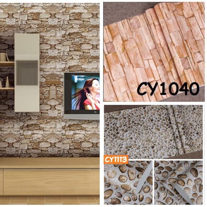 ♡ Giấy Dán Tường Họa Tiết Đá 3D Trang Trí Phòng Ngủ Cho Bé