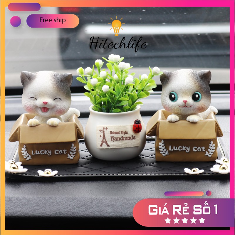 Phụ Kiện Hitechlife Trang Trí Taplo Oto Mèo Lucky Cat Dễ Thương - Phụ Kiện Trang Trí Xe Hơi, Bàn Làm Việc Giá Rẻ | BigBuy360 - bigbuy360.vn