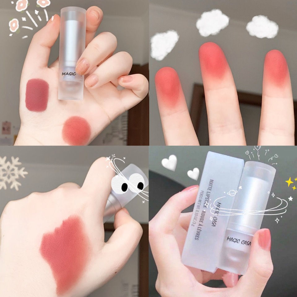 Son môi lì nhung mịn MAGIC CASA vỏ trong bền màu chống thấm nước đủ màu hottrend Yasan | BigBuy360 - bigbuy360.vn