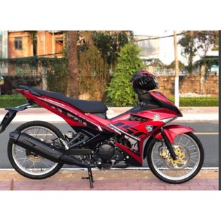 Tem rời exciter 150 y15zr đỏ candy, đen bóng