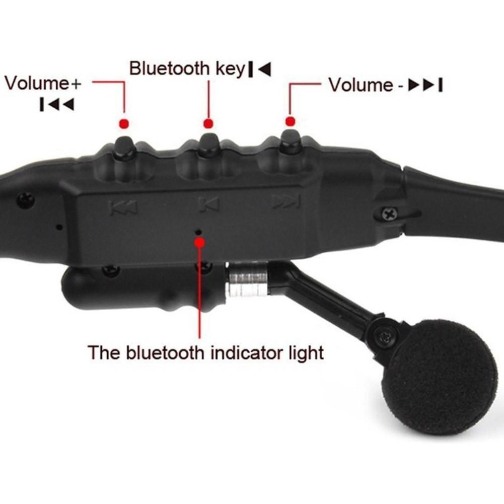 Kính mát thể thao kết nối Bluetooth kèm mic và phụ kiện