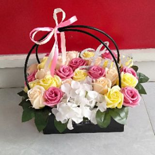 Giỏ  hoa sáp  đẹp cao cấp