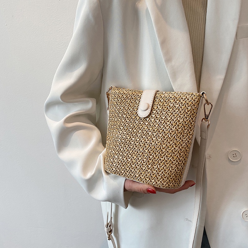 Túi cói đeo vai IELGY thời trang cao cấp cho nữ