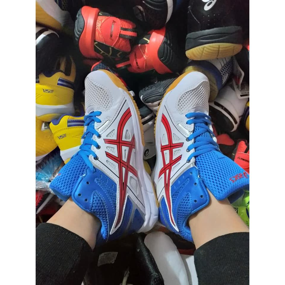 LV 10.10 [Siêu Sale] Giày Bóng Chuyền Asics Cao Cổ Tặng Kèm Bó Gối . :)) [ NEW ĐẸP ] . new XCv ۶ ^ ) , ˇ