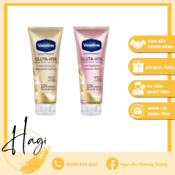 Dưỡng thể trắng da Vaseline 10X Gluta-Hya Thái Lan