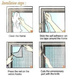 Lưới Dán Cửa Sổ Chống Muỗi 1.5m X 2m