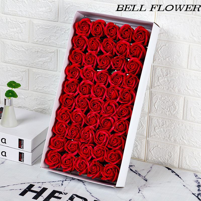 [HÀNG LOẠI 1] Hoa Sáp 3 Lớp Đẹp Vĩnh Cửu, Hộp Hoa Hồng Sáp Thơm Hà Nội 50 Bông Cao Cấp Bellflower