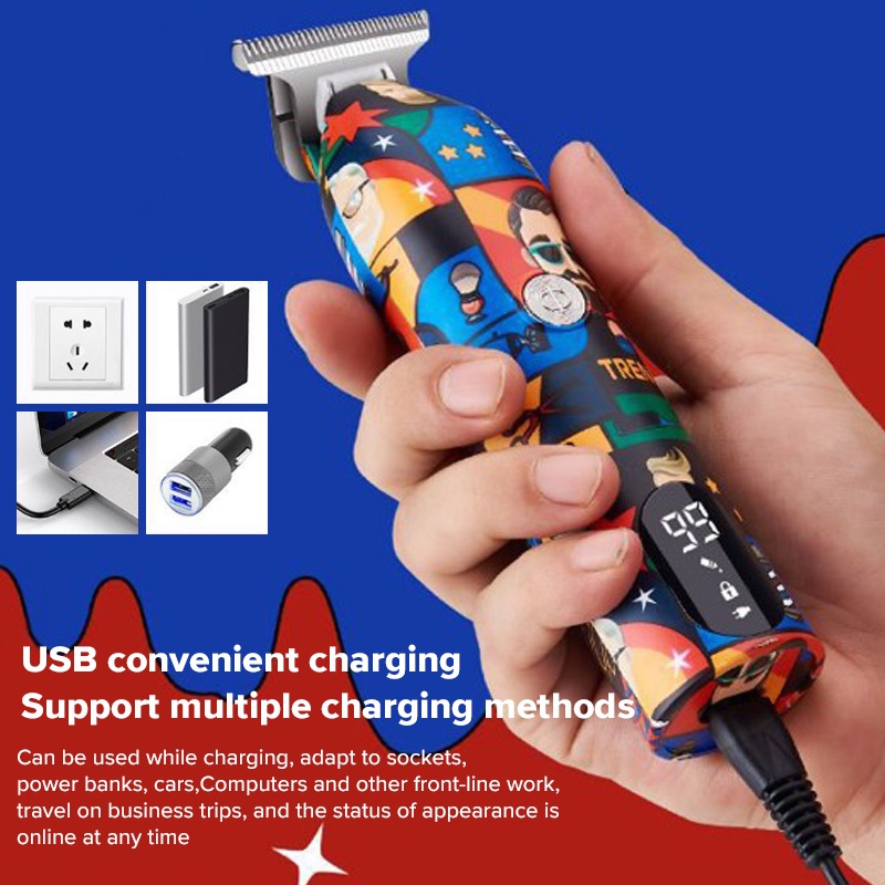 Tông đơ cắt tóc UBEATOR không dây chạy điện thời trang chuyên dụng cho nam