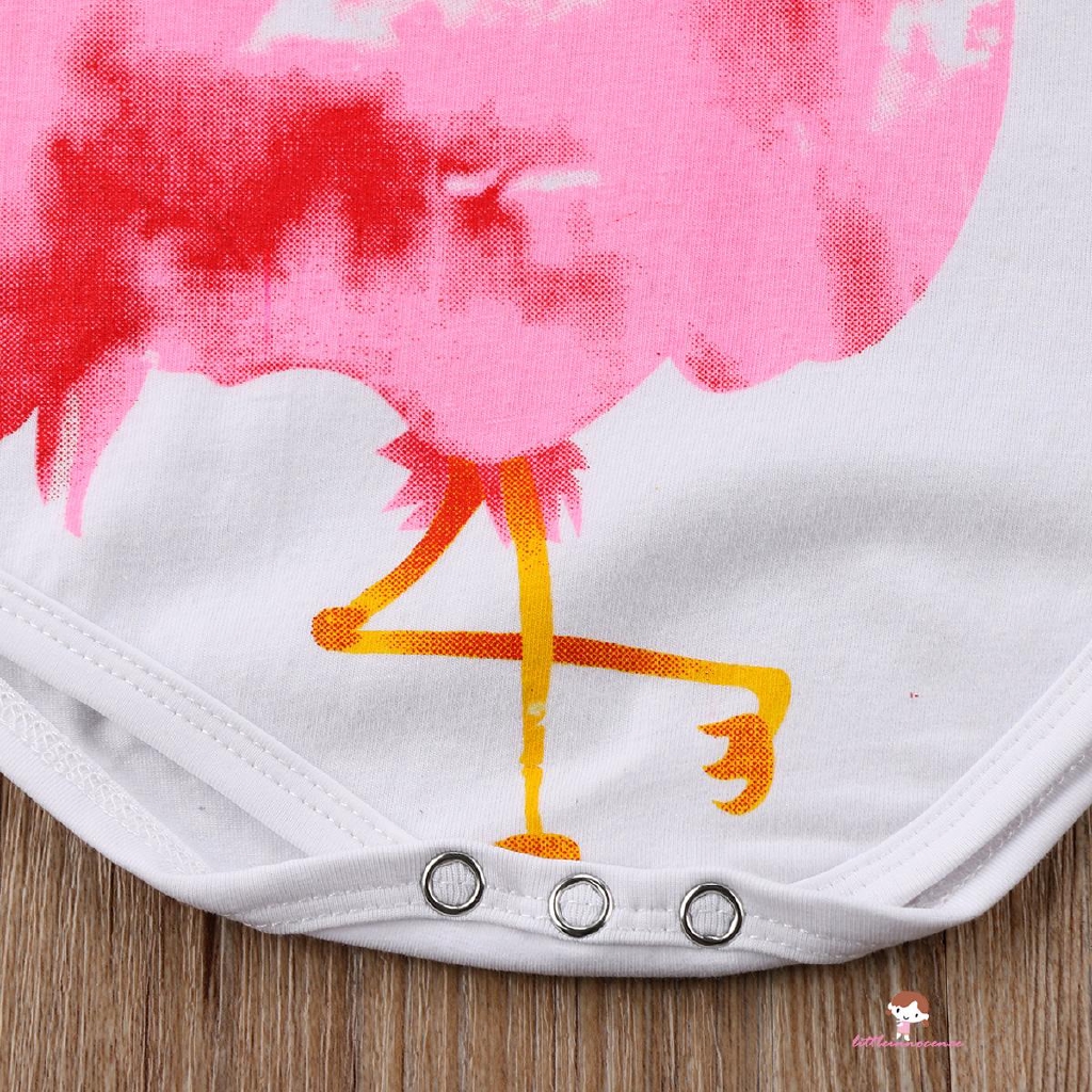 ❤XZQ-Newborn Baby Girls Flamingos Bodysuit Romper Outfits Clothes Sunsuit