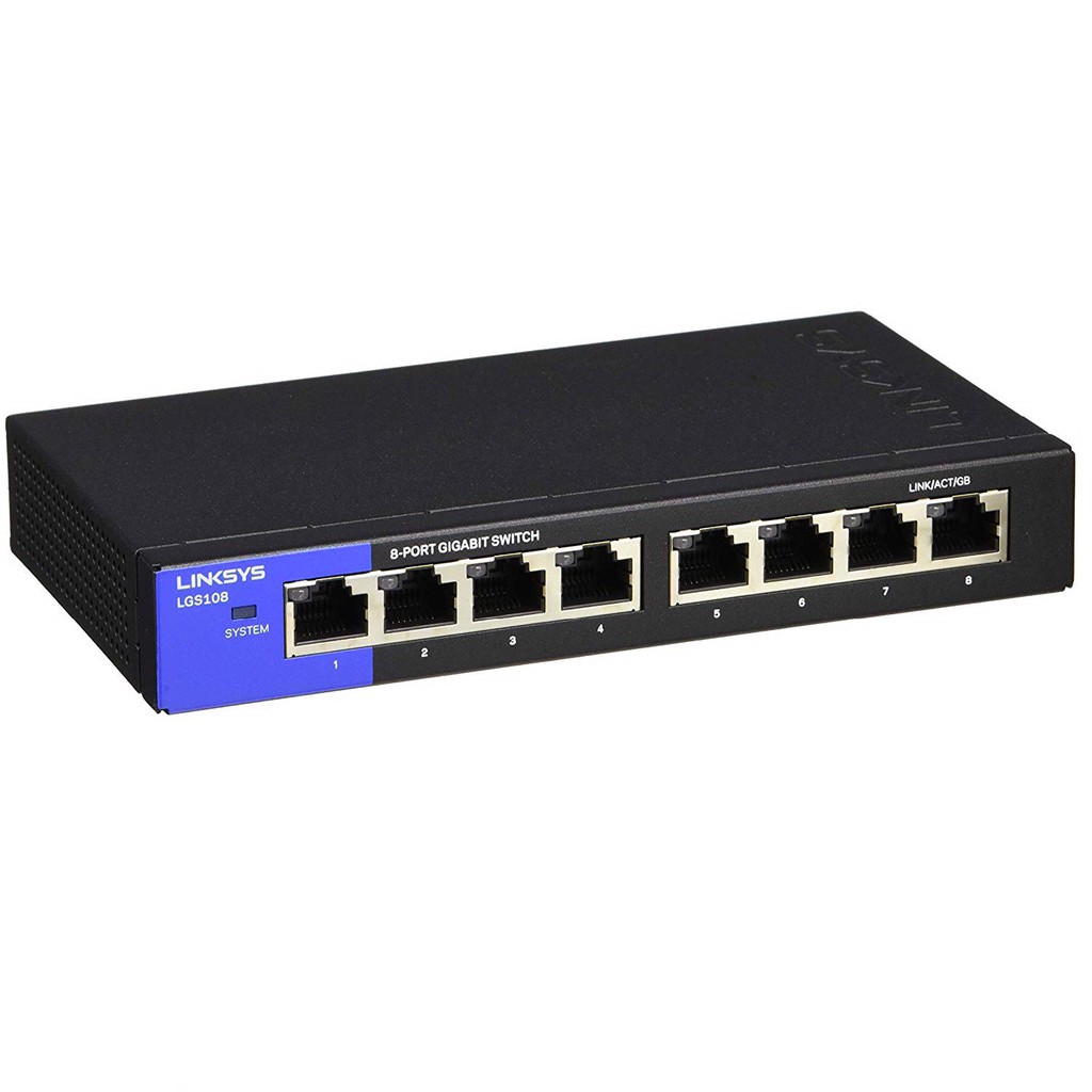 Switch 8 cổng Gigabit LINKSYS LGS108 - Hãng Phân Phối Chính Thức