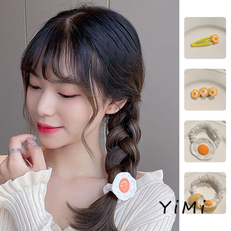 Kẹp tóc hình quả trứng dễ thương sáng