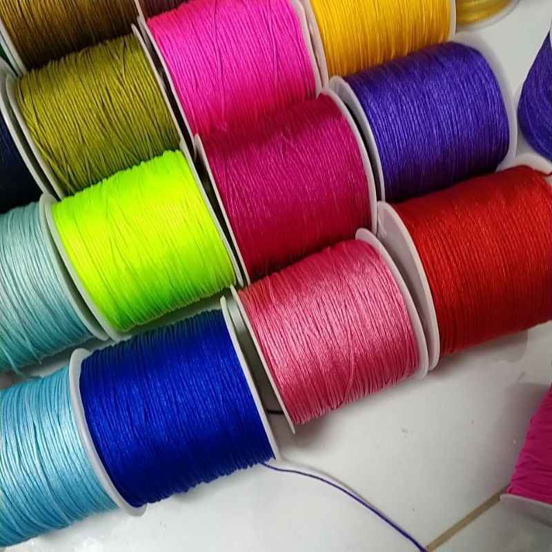 Cuộn 45met dây dù 0,8mm xỏ hạt, tết vòng