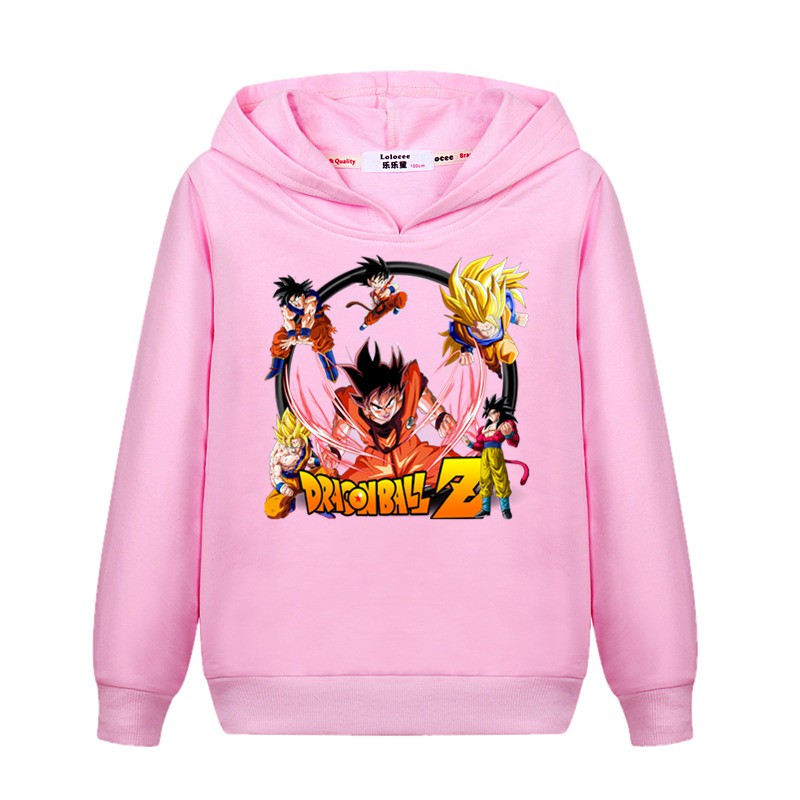 Áo sweater Hoodie in họa tiết Dragon Ball Z Goku hợp thời trang Nhật Bản cho bé gái | BigBuy360 - bigbuy360.vn