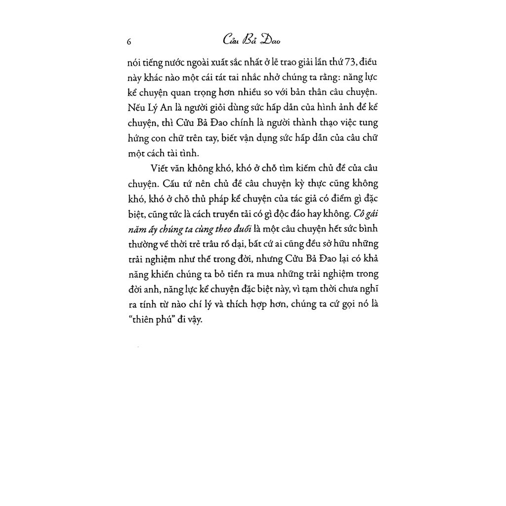 Sách Ngôn Tình - Cô Gái Năm Ấy Chúng Ta Cùng Theo Đuổi [Nhã Nam]