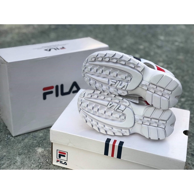 Giày sandal Fila trắng/đen