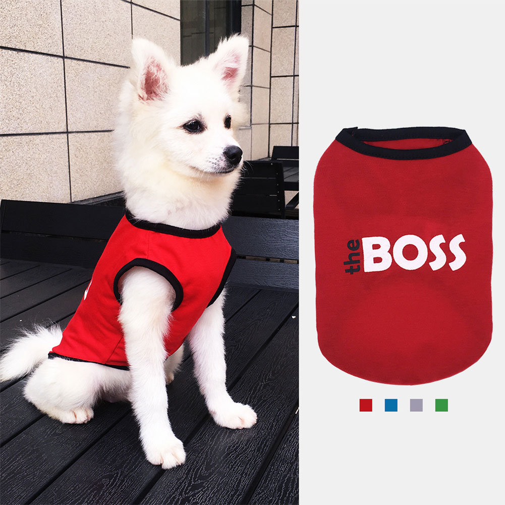 🐶SD Kwaii Dog Vest Áo sơ mi Boss Love Heart In quần áo cho chó cưng cho chó nhỏ Đồ dùng cho chó con Chihuahua mèo