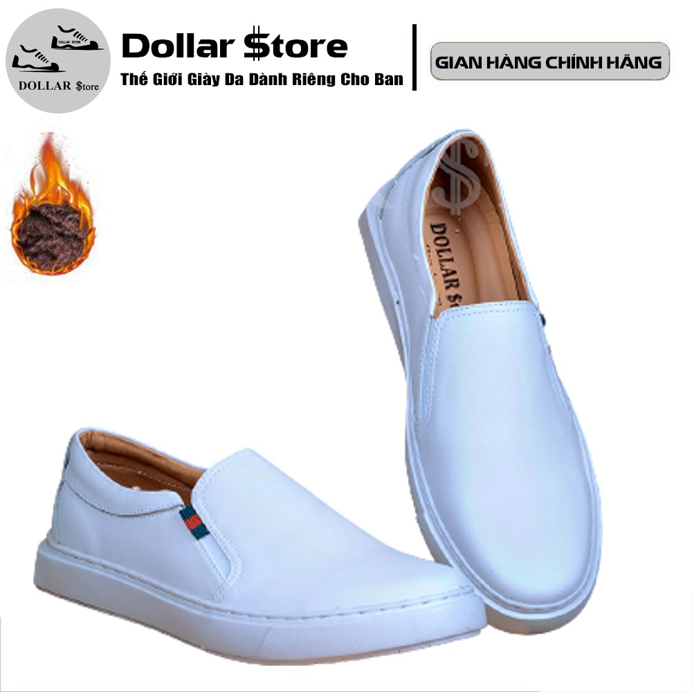 Giày lười slip on H315 da bò cao cấp - Giày da Slip on chính hãng bảo hành 6 tháng