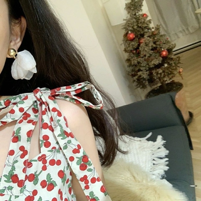 Áo Hai Dây Đính Nơ Thiết Kế Mới Thời Trang Dành Cho Mùa Hè