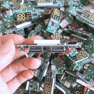 Mạch sạc dự phòng màn LED 5V2.1A auto đầu vào micro và type c