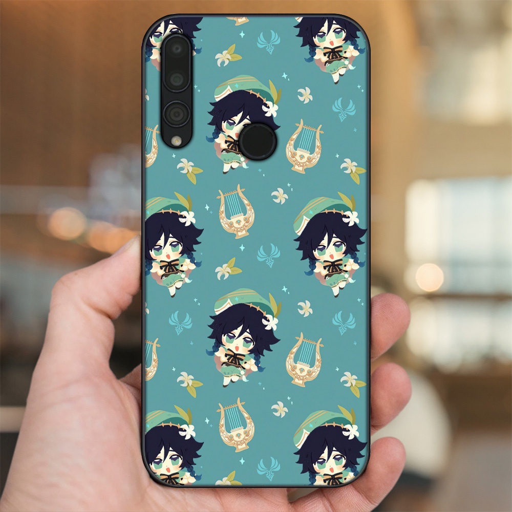 Ốp lưng Huawei Y9 Prime 2019 viền đen in hình Venti Genshin Impact