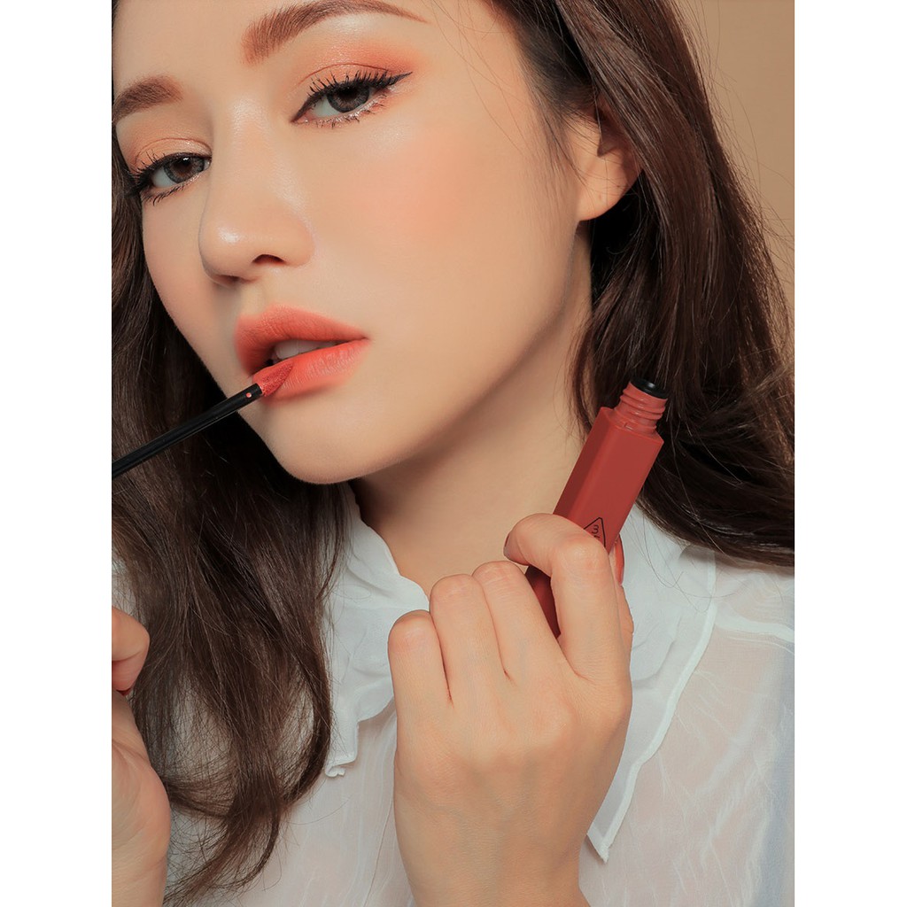 Son 3CE Cloud Lip Tint Active Lady - Màu hồng cam nude