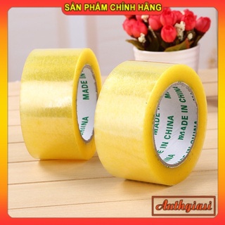 [Siêu tiết kiệm] Băng dính vàng đục vàng chanh đóng hàng siêu chắc lõi giấy siêu mỏng bản 5.5cm