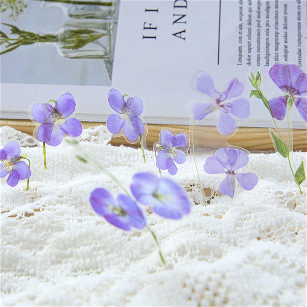 KUNHEV ❈Hoa Mẫu Đơn❈ Set 40 Nhãn Dán Tự Dính Trang Trí Sổ Tay/Nhật Ký Hình Hoa Lá Kiểu Vintage DIY