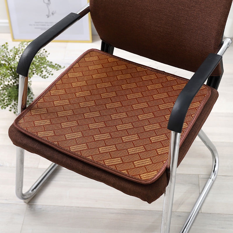 Đệm Lót Ghế Ngồi Xe Hơi / Văn Phòng Đan Mây Dày Dặn Chống Trượt Tiện Dụng