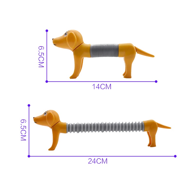 1 Đồ Chơi Hình Hươu Cao Cổ / Hươu Cao Cổ Bằng Nhựa Co Giãn Nhiều Màu Sắc Tùy Chọn DIY