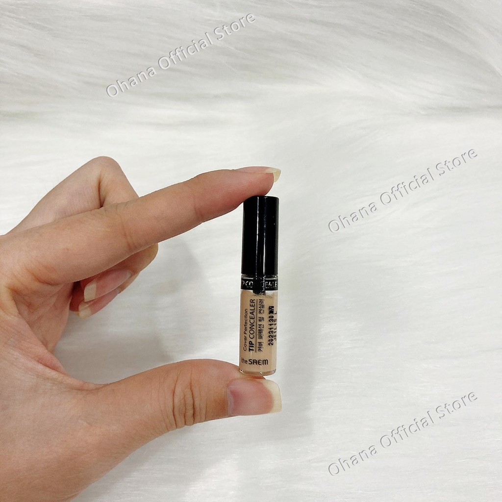 [Minisize 1ml] Kem che khuyết điểm hoàn hảo The Saem Cover Perfection Tip Concealer 1.5 Natural Beige - 1ml