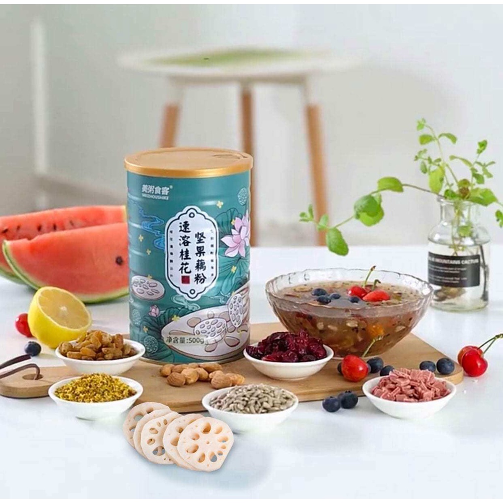 Bột củ sen dưỡng nhan - giảm cân MEIZHOUSHIKE 500gr