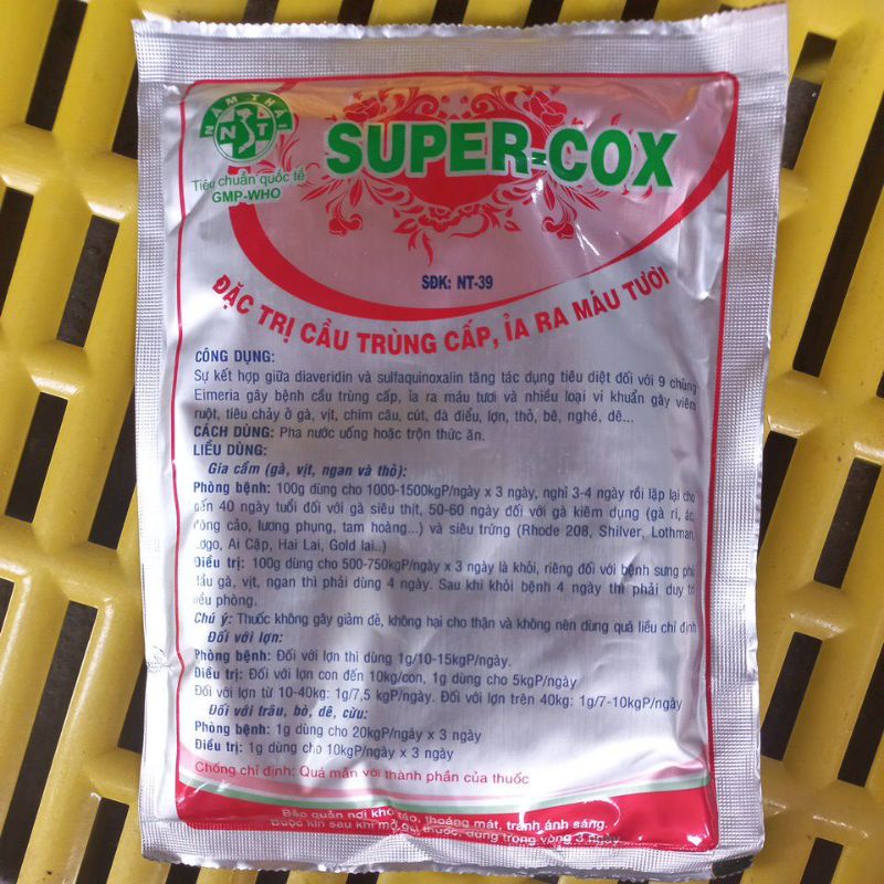 Super cox cầu trùng máu tươi Năm Thái 100g