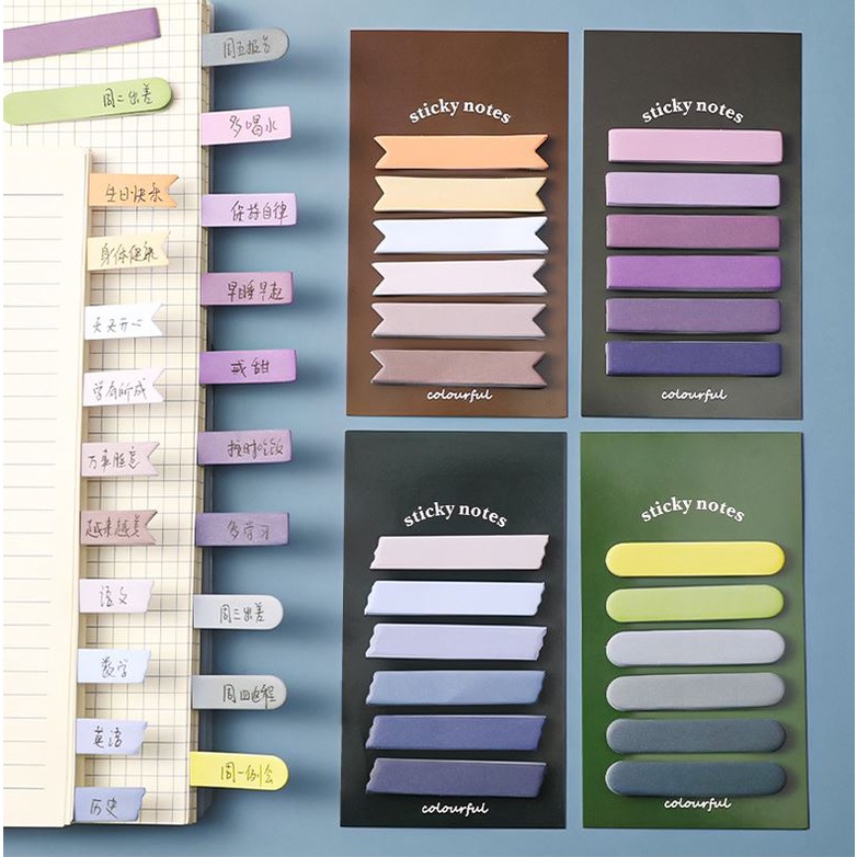 Giấy Note Ghi Chú Sticky Note 4 Màu 120 Tờ H203
