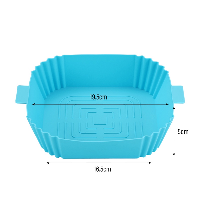 1 Cái Khay Nướng Bằng Silicone Tái Sử Dụng Được Cho Nồi Chiên Không Dầu