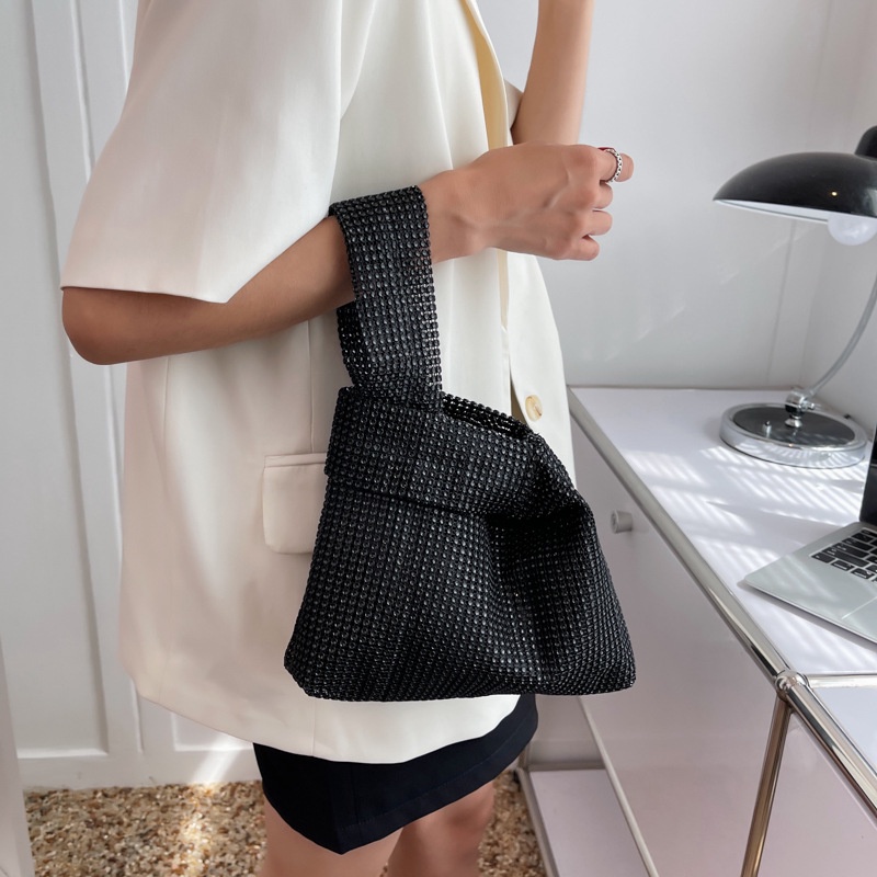 Túi Đeo JASMIN NOIR Chéo Đính Đá Thời Trang Dành Cho Nữ