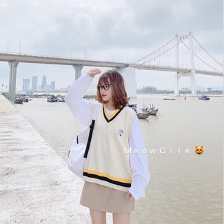 ÁO GILE MÈO THÊU (CÓ SẴN/ẢNH THẬT)